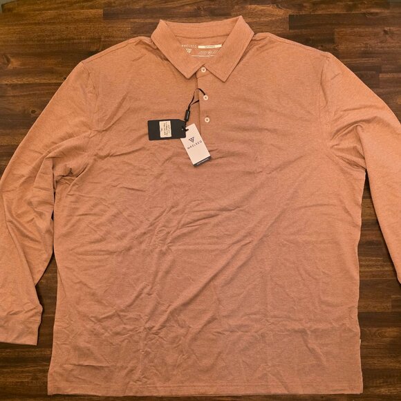 Maelreg Other - Maelreg Men's Golf Polo Shirt 3XL Pink Salmon Heather Performance NWT
